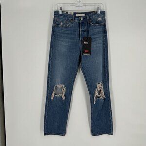 Levi’s jeans women’s 28 wedgie straight distressed denim high rise festival